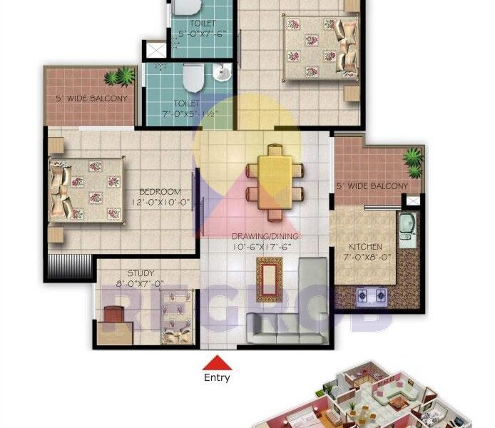 2 BHK Flat Sale in Galaxy Royale