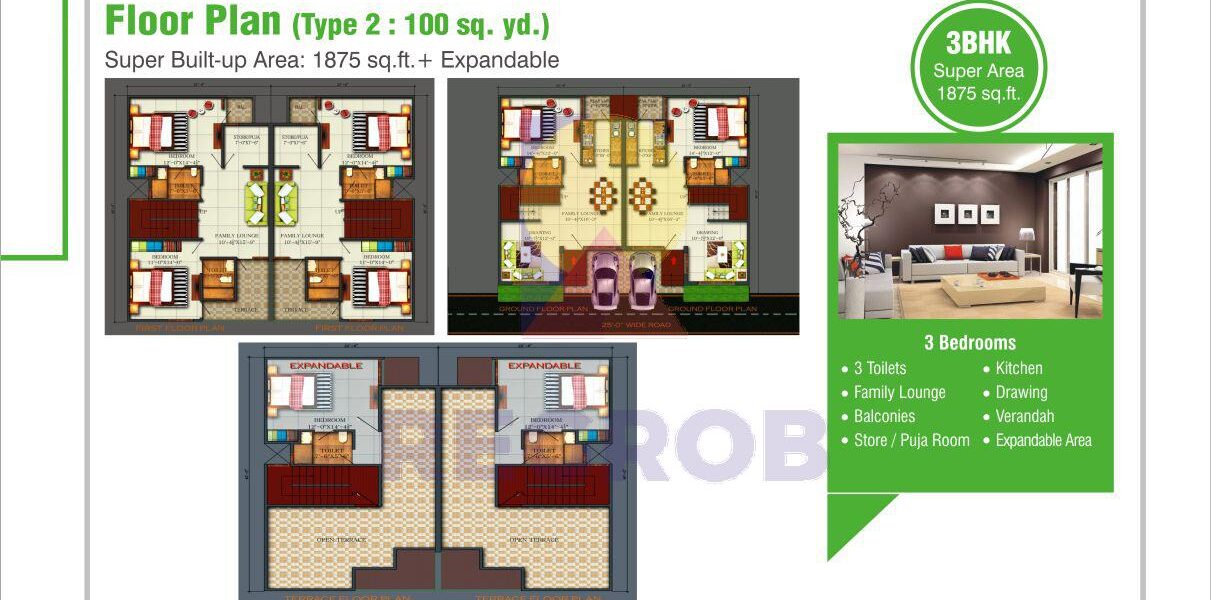3 BHK Villa Sale in Kingson Green Villa