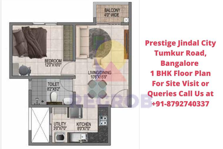 1 BHK in Prestige Jindal City