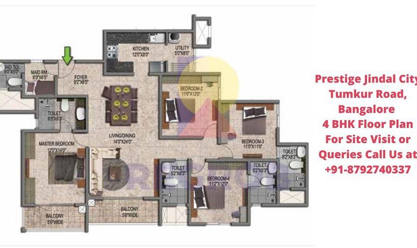 4 BHK in Prestige Jindal City