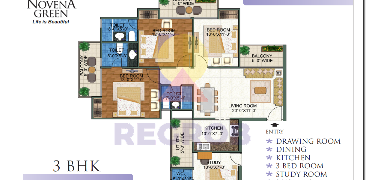 3 BHK Apartment Sale in Novena Green