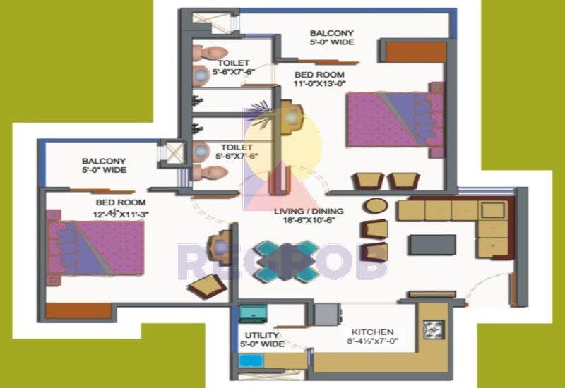 2 BHK Flat For Sale in Paramount Emotions