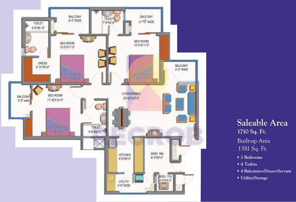3 BHK Apartment Sale in Paramount Emotions