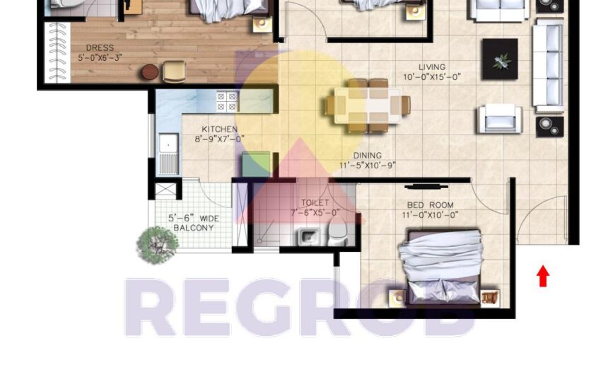 3 BHK Flat For Sale in Nirala Greenshire