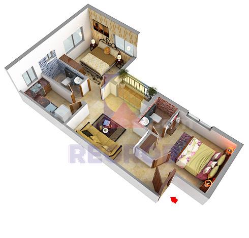 2 BHK Apartment in Daffodil Waterfront