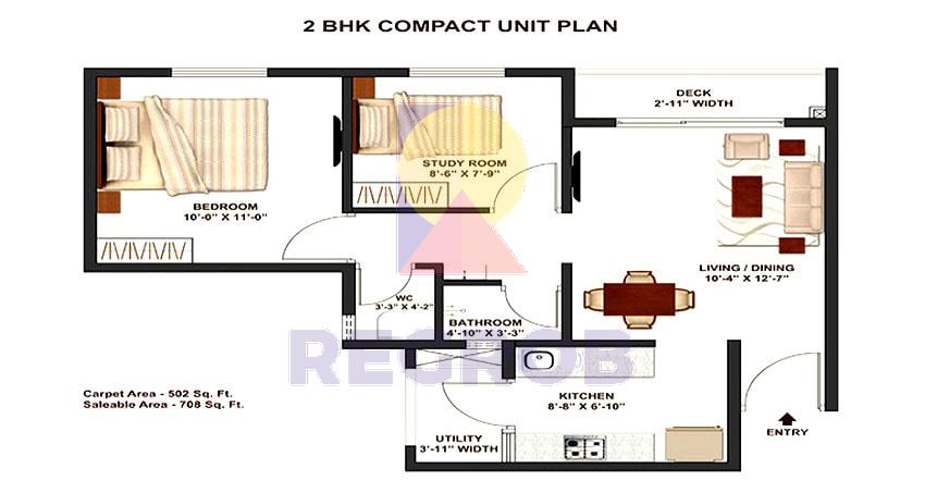 2 BHK in Tata Destination 123