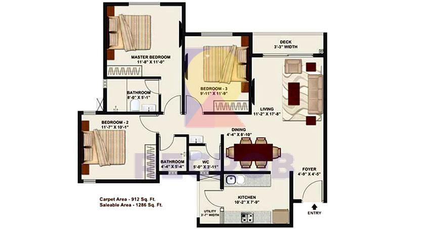 3 BHK in Tata Destination 123
