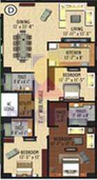 3 BHK in Ideal Exotica