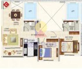 2 BHK in Ideal Greens